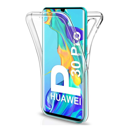 Capa de Silicone 360º para Huawei P30 Pro Transparente